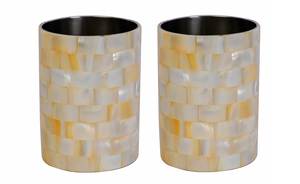 Porte-stylo 100% authentique en os incrusté, artisanat, organisateur de bureau, pour table, en os incrusté et nacre - Product Image 3