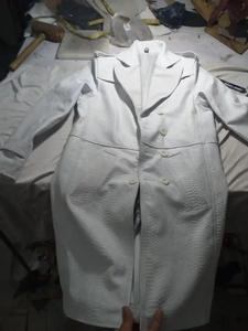 Men's <b>Sheepskin</b> Genuine Leather Waterproof <b>Vintage</b> Bomber Trench <b>Coat</b> Turn-down Collar Winter Long Jacket with Cotton Lining - Product Image 6