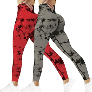 Leggings de Yoga de Cintura Alta para Mujer, Diseño Tie Dye sin Costuras, para Gimnasio, Fitness, Running y Entrenamiento - Product Image 3