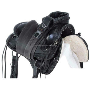 Selle d'équitation confortable en cuir véritable fabriqué à la main pour le plaisir occidental Selle d'équitation de style américain personnalisée en vrac - Product Image 4