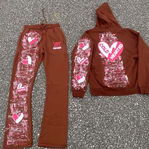 Conjunto Deportivo Casual de Invierno, Lavado Ácido, Grueso, Color Sólido, con Logotipo Personalizado, Marca Privada, Alta Calidad, Suministro al Por Mayor - Product Image 2