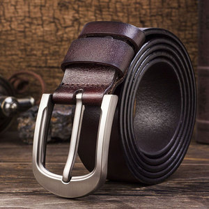 Customizable Casual <b>Mens</b> Sports Durable Genuine Cowhide Leather <b>Belt</b> Alloy <b>Buckle</b> Custom Color Design Logo OEM Manufacturing - Product Image 6