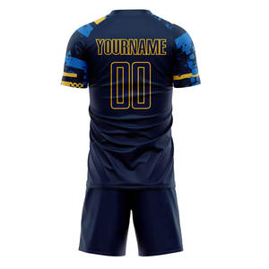 Vêtements de sport respirants et confortables, ensembles d'uniformes de football en vente en ligne, fabricant professionnel d'uniformes de football pour adultes hommes - Product Image 3