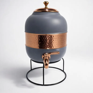 Bohemian Metal <b>Drink</b> <b>Dispenser</b> With Lid Large Capacity Decorative Pattern Home Use - Product Image 4
