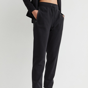 COVERTO ENTERPRISES Pantalon décontracté pour femme, coupe bootcut, taille mi-haute, en coton écologique, longueur genou, élégant, pour le bureau, coupe régulière - Product Image 1