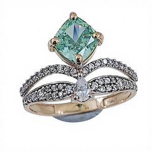 Conjunto de Anillos de Oro Sólido de 18K para Mujer - Joyería de Lujo para Regalo y Boda con Acabado Liso y Diseño Elegante - Product Image 1