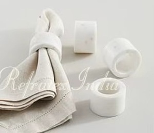 Anneaux de serviette en marbre faits à la main en gros, accessoires de table décoratifs de luxe pour mariages, hôtels et événements, export - Product Image 6
