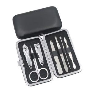 Stainless Steel <b>Nail</b> <b>Kit</b> With Clipper Scissor File Portable Manicure Set For Adults Classic Style Case Packing - Product Image 2