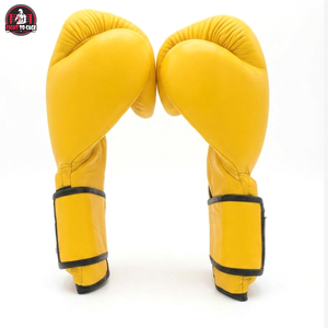 Service OEM ODM, service de personnalisation du logo, équipement durable pour MMA, Muay Thai et entraînement, ensembles de boxe jaunes et noirs de qualité supérieure - Product Image 5