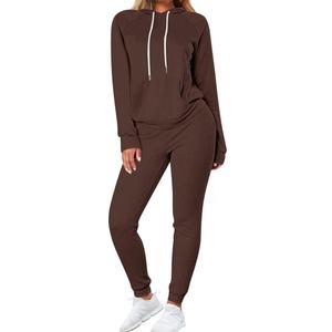 Women's Two-Piece Reversible <b>Athletic</b> Tracksuit Set High-Stretch 100% Cotton Hip-Hop Activewear Eco-Friendly Fleece Lining for - Product Image 1