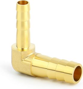 Raccord coudé réducteur 90 degrés en laiton pour tuyau, surface lisse, connecteur forgé pour plomberie et CVC - Product Image 1