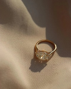 แหวนเพชรทรงกลม 3.50 กะรัต ผลิตในห้องปฏิบัติการ ดีไซน์หรูหรา สำหรับงานหมั้นและงานแต่งงาน รุ่นใหม่ล่าสุด - Product Image 2