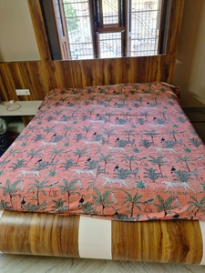 Wholesale Jaipur Indian Reversible Jungle Print <b>Bedspread</b> Handmade 100% Cotton Floral Kantha <b>Quilts</b> Blanket Bohemian - Product Image 2