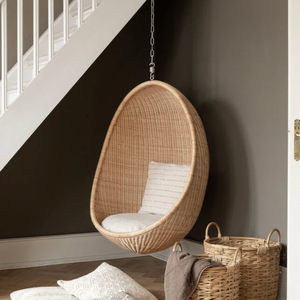 เก้าอี้แขวนทรงไข่แบบโมเดิร์น  ชิงช้าหวาย  ปรับความสูงได้ ใช้ได้ทั้งภายในและภายนอกอาคาร - Product Image 5