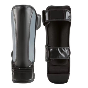 Wholesale PU Leather EVA Boxing Shin Guards Professional Protection Adjustable Breathable Customizable <b>Training</b> Muay Thai - Product Image 1