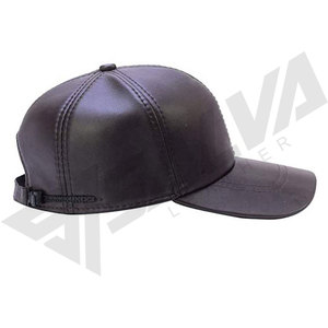 Gorra de béisbol de cuero genuino al por mayor, lavada con agua caliente, para hombres y mujeres - Product Image 5