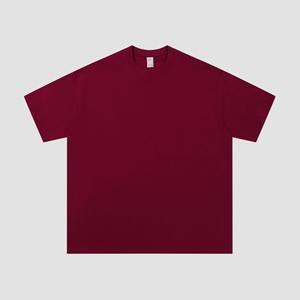 Camiseta de algodón de doble capa con hombros caídos, estampado de letras serigrafiadas, cuello ancho, pedrería y corte holgado para hombre - Product Image 1