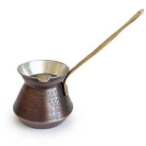 Cafetera de Cobre Hecha a Mano con Diseño Antiguo de 380 ml, Estilo Turco, Griego y Árabe, Color Óxido - Product Image 4