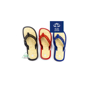 Sandales d'intérieur plates en lin bleu de haute qualité, durables et douces, légères, désodorisantes, pour toutes les saisons, pour la maison et l'hôtel - Product Image 5