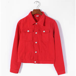 Veste en jean pour femme, design personnalisé, respirante, légère, manches longues, best-seller. - Product Image 1