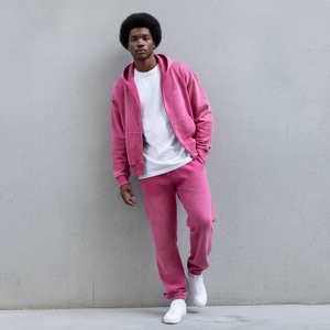 Wholesale Customized 100% Cotton Fleece Printed 2-Piece Set Regular Fit Midweight Winter Casual Wear Hoodie Sweatpants Men's - Product Image 2