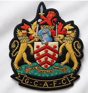 gcafc blazer Badge With Anchor And Laurel Wreath <b>Sew</b>-On Fabric Patch For Uniform Garment - Product Image 6