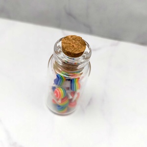 <b>Miniature</b> Glass <b>Bottle</b> Lollypop Decor Multi Color 1:12 Scale Dollhouse Gift Decoration for Age 14+ - Product Image 4