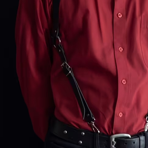 PU <b>Leather</b> Body <b>Harness</b> Adjustable Shoulder Suspenders Durable Comfortable Strong Buckles High Quality Gothic Punk Streetwear - Product Image 4