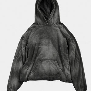 Sudadera con Capucha Extra Grande, Gruesa y Pesada, con Logotipo Personalizado, para Hombre, 450GSM, Tejido de Rizo, Hombros Caídos, Unisex, Sudadera Universitaria - Product Image 6