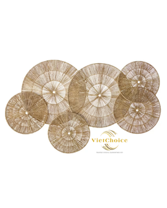 Décoration murale rectangulaire en rotin à prix abordable, style vintage, organisateur multifonctionnel pour la maison et le jardin, écologique, Vietchoice - Product Image 4