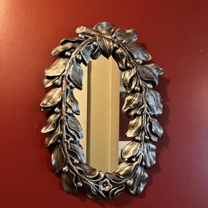 Miroir mural d'intérieur design, motif feuille, décoration classique et moderne, plusieurs finitions disponibles. - Product Image 4