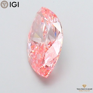 Diamant de laboratoire CVD VS1 Clarity, couleur rose vif fantaisie, taille marquise, certifié IGI pour un chef-d'œuvre éternel, 4,00 CARAT - Product Image 6