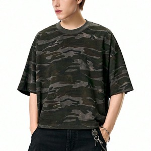 เสื้อยืดแขนสั้นคอกลมทรงหลวมพิมพ์ลายไท-ได ผ้าฝ้าย 100% ระบายอากาศได้ดีสำหรับผู้ชาย - Product Image 1