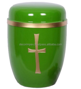 Urna de cremación de aluminio para cenizas humanas Urna de aluminio de tamaño adulto para cenizas Urna conmemorativa personalizada - Product Image 5