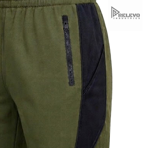 Chándal informal ligero de invierno personalizado de alta calidad con chaqueta de cremallera completa y pantalones de chándal de terciopelo de pierna ancha para adultos, con pedrería frontal sólida. - Product Image 4