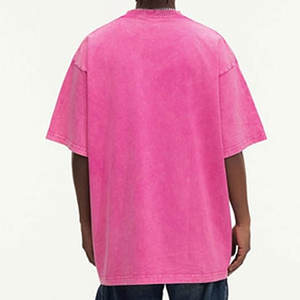 Camisetas Extra Grandes de Algodón Grueso para Hombre, Corte Holgado, Estilo Vintage Lavado, Unisex, Manga Corta, Camisa Casual Cómoda y Holgada - Product Image 2