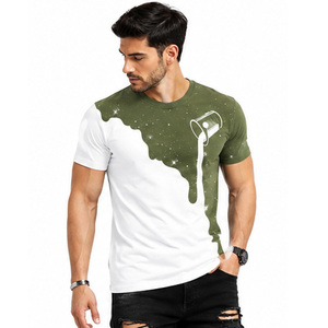 เสื้อยืดคอตตอนพรีเมียมผู้ชายขายส่ง OEM ODM ออกแบบเองได้ สวมใส่สบาย ระบายอากาศดี เสื้อแขนสั้นลำลอง ผู้ผลิตเสื้อผ้า - Product Image 6