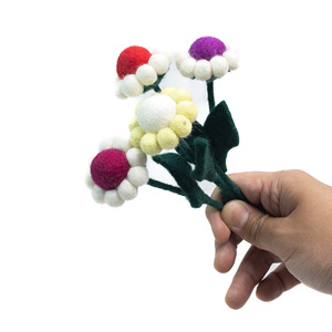 Mini Bouquet de Marguerites en Feutre, Fleurs Artificielles Faites à la Main, Vente en Gros, Petites Composition Florales, Décoration Maison, Décoration Crèche, Printemps - Product Image 3