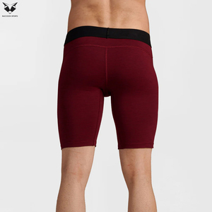 2026 Maroon Black Color Good Supplier Make Your Own Soft Stretchy And Supportive Fabric <b>Compression</b> <b>Shorts</b> For <b>Men</b> Wear - Product Image 2
