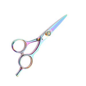 Tijeras de Barbero de Acero Inoxidable de Alta Calidad con Mango Recubierto de Acero Inoxidable, Punta de Cuchilla Recta para Diestros, para Peluquería y Estética - Product Image 3