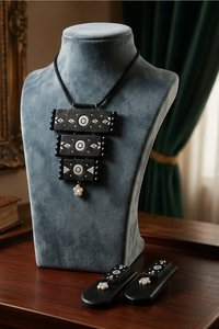 Présentoir de bijoux en velours poli, buste de présentation pour colliers et pendentifs, support de mannequin, vitrine de comptoir, décoration, conception personnalisée - Product Image 3