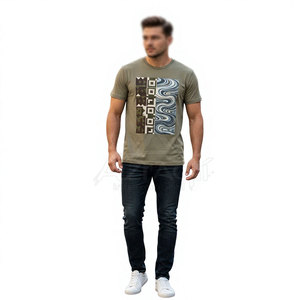 Camiseta Moderna para Hombre con Estampado, Ligera, Cuello Redondo, para Tiendas y Uso Diario, Venta en Línea - Product Image 3