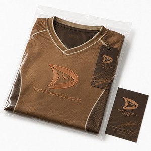 เสื้อเจอร์ซีย์ตกปลาแบบแข่งขันสำหรับผู้ชาย OEM แบบสั่งทำพิเศษ แขนยาว แห้งเร็ว ระบายอากาศได้ดี ไซส์ใหญ่ ผ้าโพลีเอสเตอร์ตาข่าย ปักโลโก้ - Product Image 4