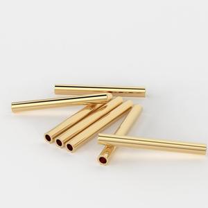 18K Solid Yellow Gold 11mm Smooth Tube <b>Beads</b> 10-Piece <b>Set</b> Premium Jewelry Findings & Components - Product Image 5