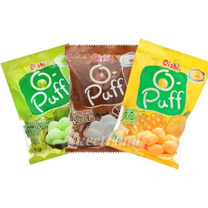 โออิชิ โอพัฟ มัทฉะ กรีนที ครีมฟิล มาร์ชเมลโลว์ 24 ชิ้น บรรจุในถุง รสหวาน - Product Image 3