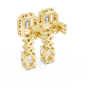 พลอยเพชรคิวบิกเซอร์โคเนีย22K ประดับเพชรคริสตัลทองต่างหูวินเทจต่างหูชุบทองต่างหูผู้หญิง - Product Image 3