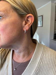 Pendientes de Aro con Diamante Cultivado en Laboratorio de 1 Quilate, en Oro Amarillo, Blanco o Rosa de 14K, Oro Sólido, Joyería Minimalista para Regalo o Fiesta - Product Image 4