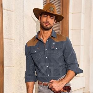 Camisas FR Recién Llegadas, Estampadas con Paisley/Hawaii, Ligeras, con Broches de Perla/Botones, Camisas FR NFPA2112 EN11612 FRC Resistentes al Fuego - Product Image 3