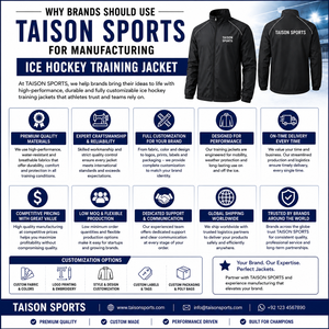 Veste d'entraînement de hockey sur glace imperméable à capuche en polaire interlock polyester 220 GSM de qualité supérieure, avec logo personnalisé et design à panneaux rouge et bleu marine - Product Image 5
