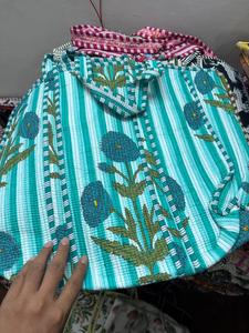 Designer Cotton Open Floral Design Shoulder <b>Bag</b> for Women Stylish Casual Handbag Soft <b>Fabric</b> Lightweight Carry <b>Bag</b> Pack 5 - Product Image 5